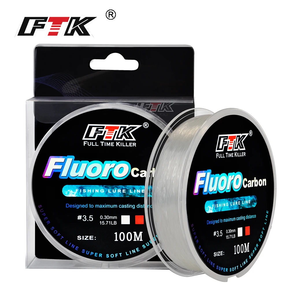 FTK Bajo de Línea de Fluorocarbono 100m