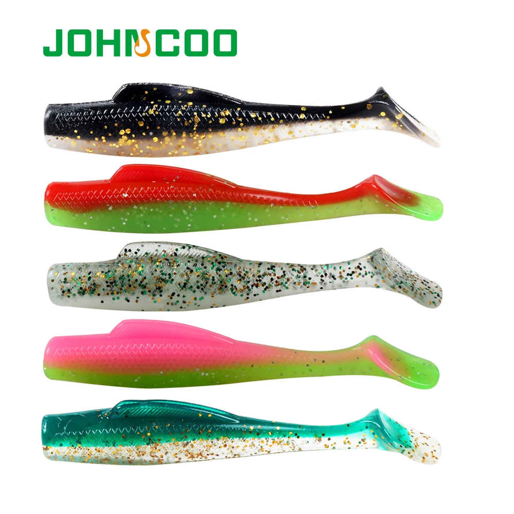 Pack Señuelos Cola Paddle TPR JOHNCOO 80mm