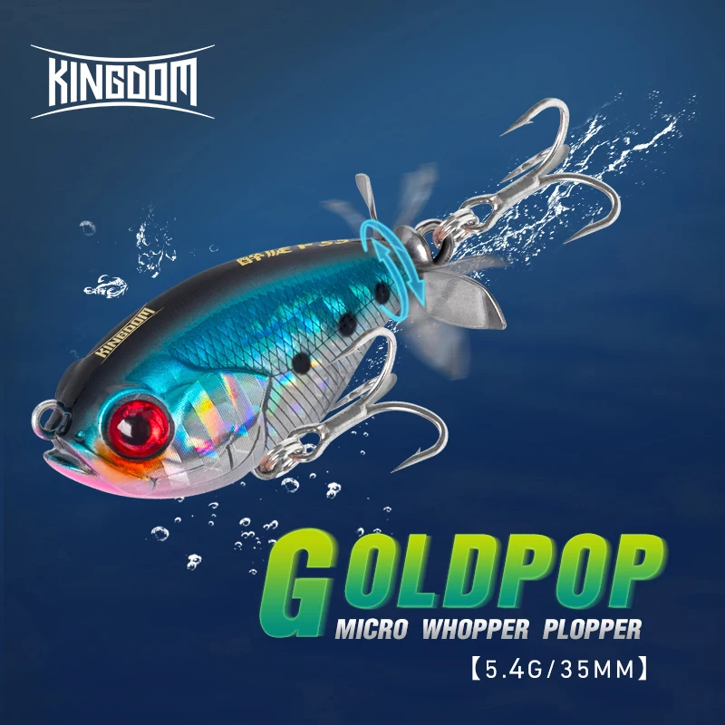 Popper de Superficie Kingdom - Doble Hélice