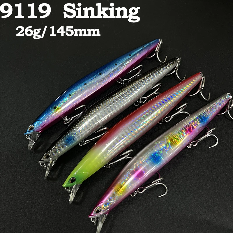 Jerkbait Minnow de Hundimiento 145mm